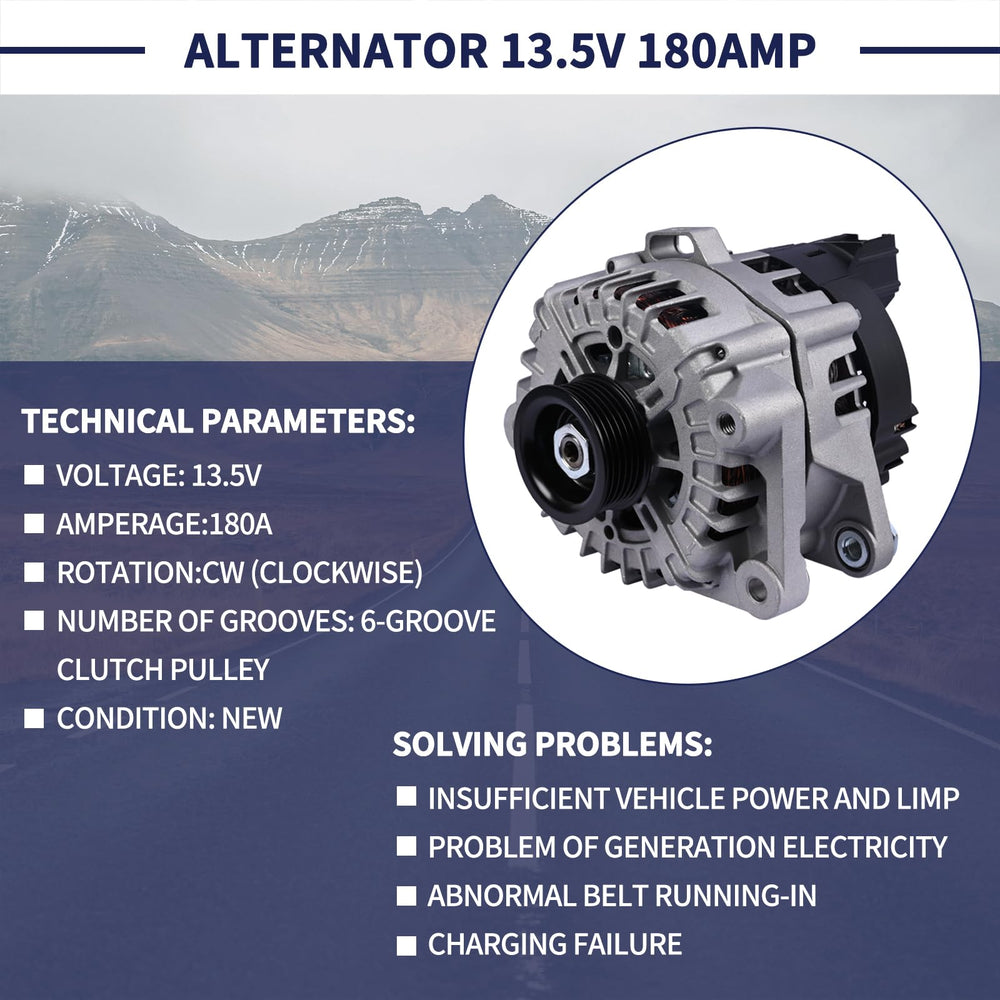 Magimaker alternator under-hood installation view aids fitment planning.