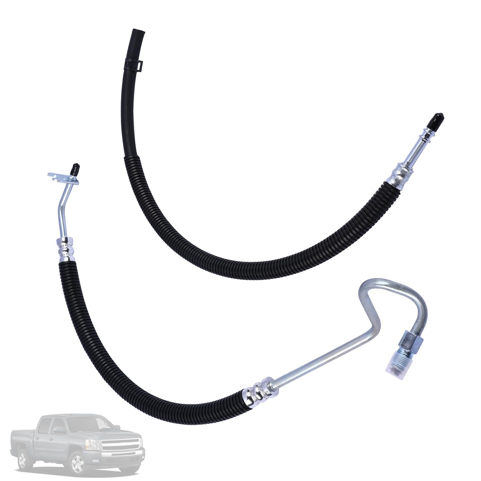 Magimaker power steering pressure hose for 2007-2014 GM trucks, durable replacement.