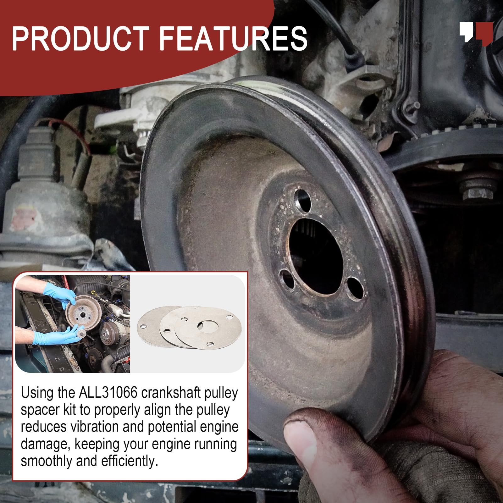 1.25 inch inner diameter compatible with many pulleys