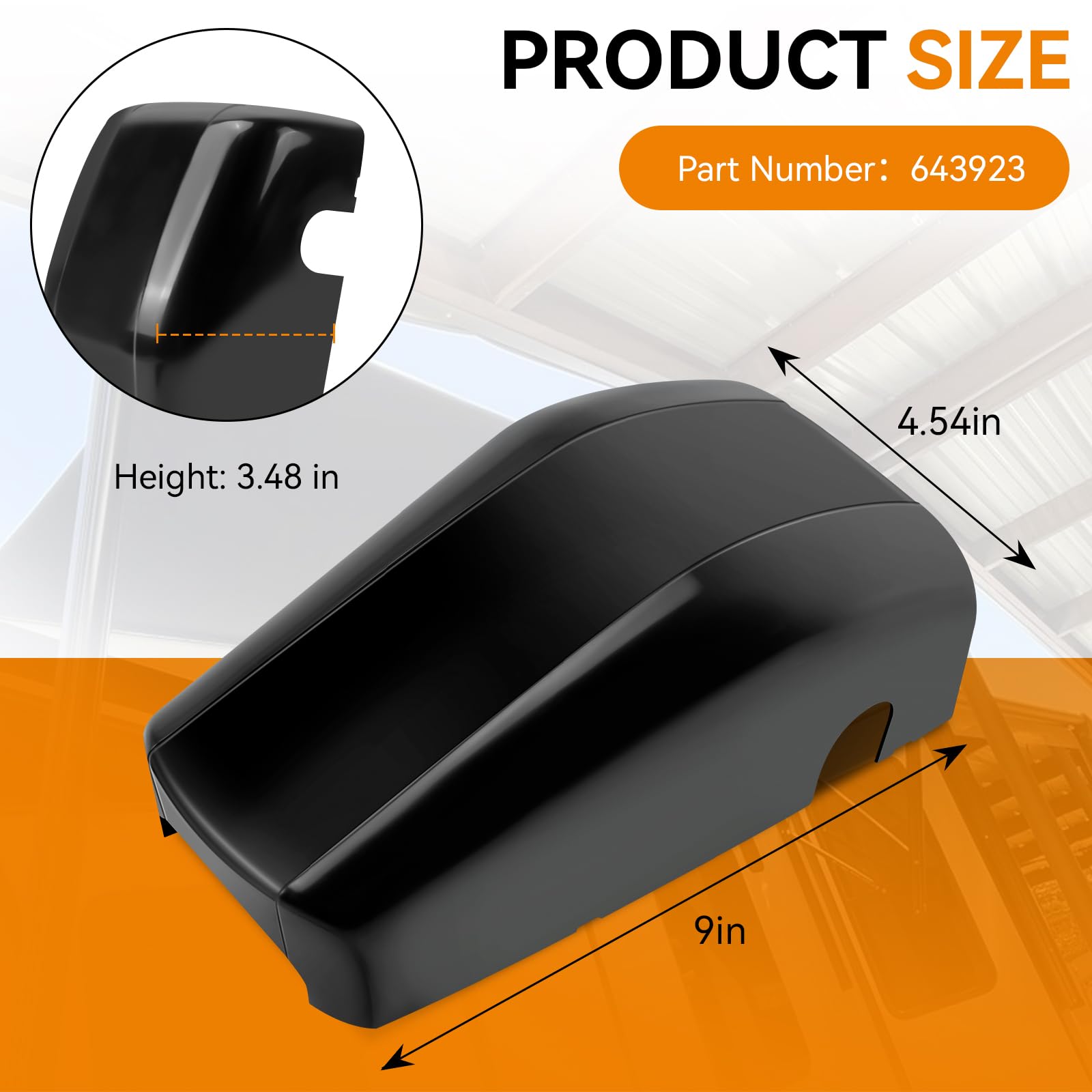 Magluv Solera idler head front cover demonstrates quick protection against wear and debris.