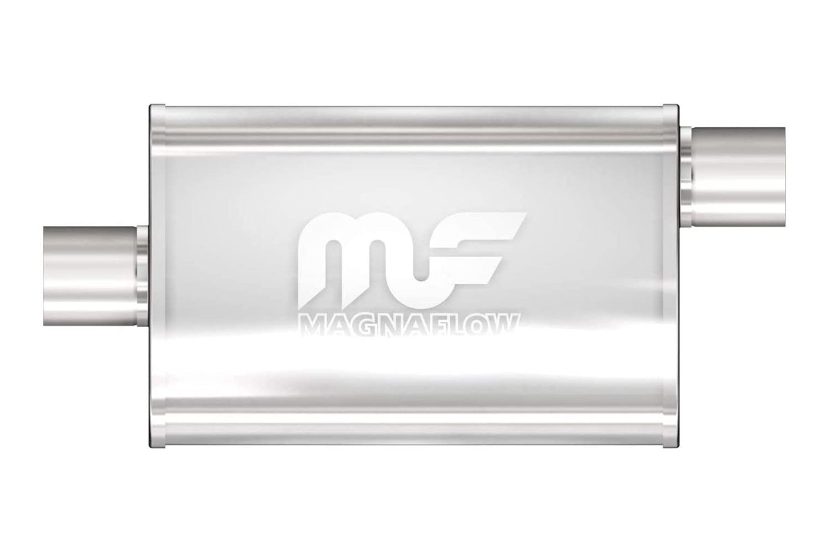Magnaflow 11229 muffler with satin oval finish delivers a deep, refined exhaust tone.