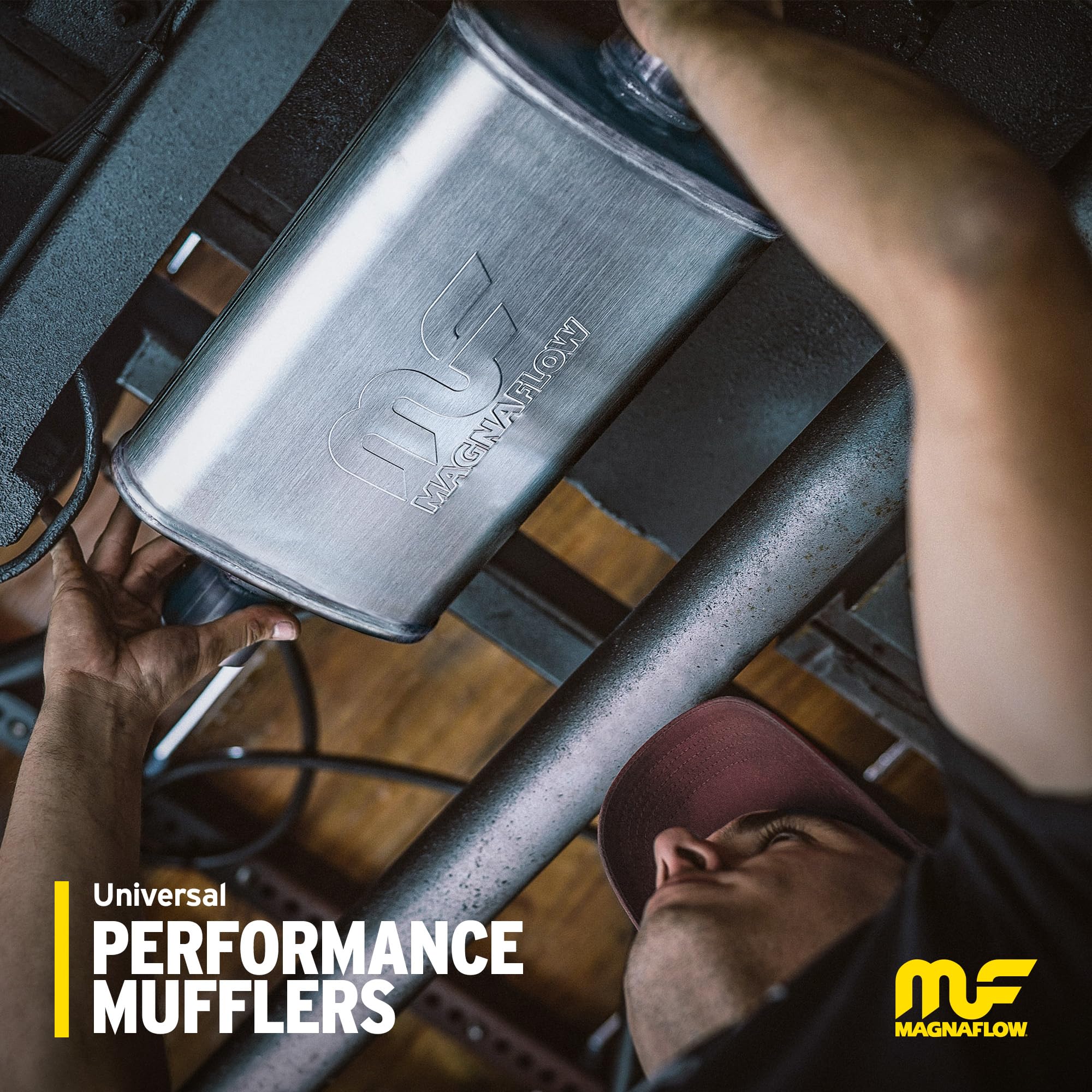 Magnaflow 11229 universal-fit muffler enables flexible placement on many builds.