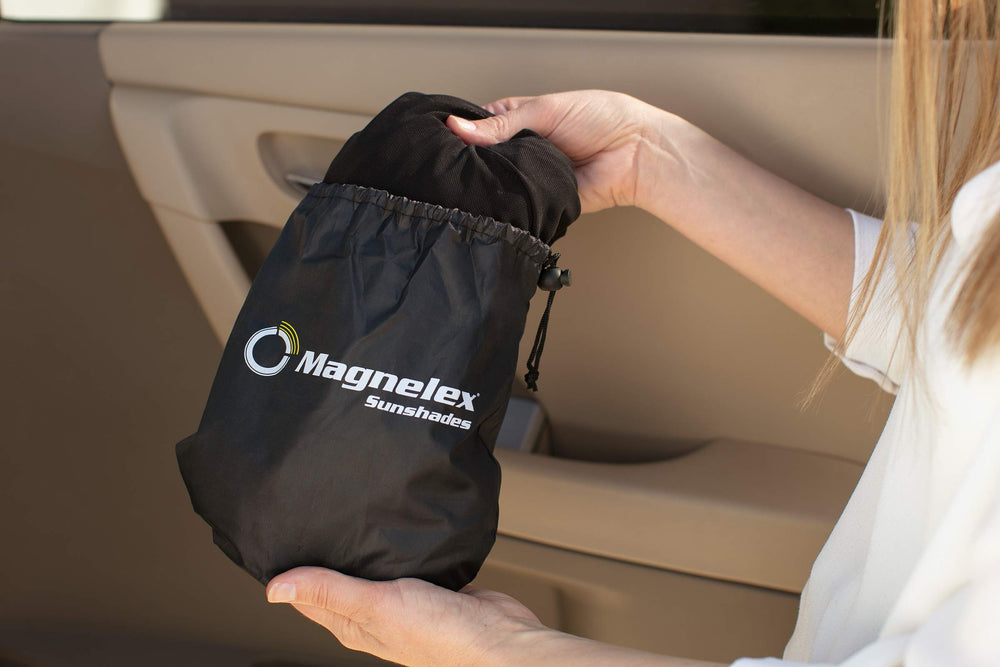Magnelex flexible fit slips over door tops for quick setup.