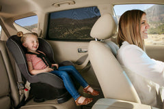 Magnelex sock-style shades show breeze while shielding passengers from glare.
