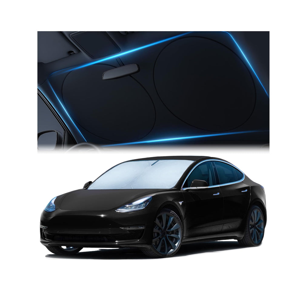 Magnelex Tesla sun shade for Model 3/Y blocks heat and glare