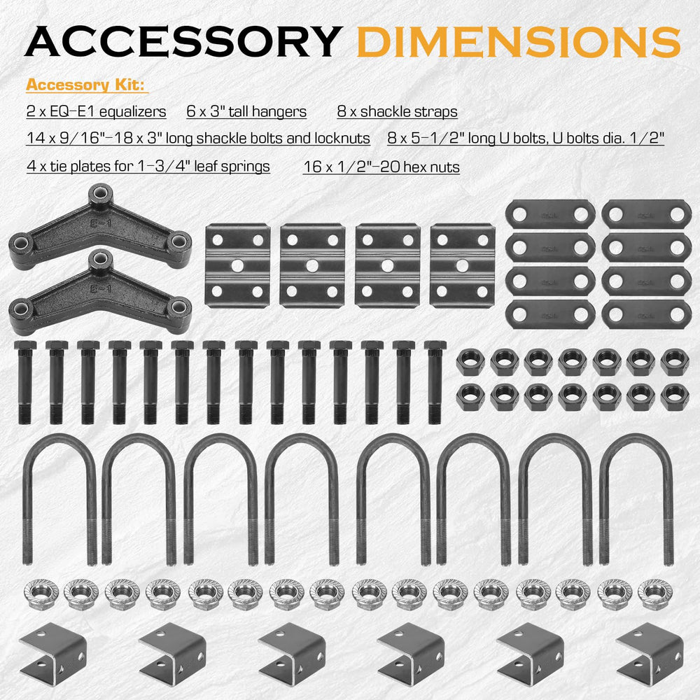 Magorfas leaf spring hangers for trailer improve mounting durability and alignment