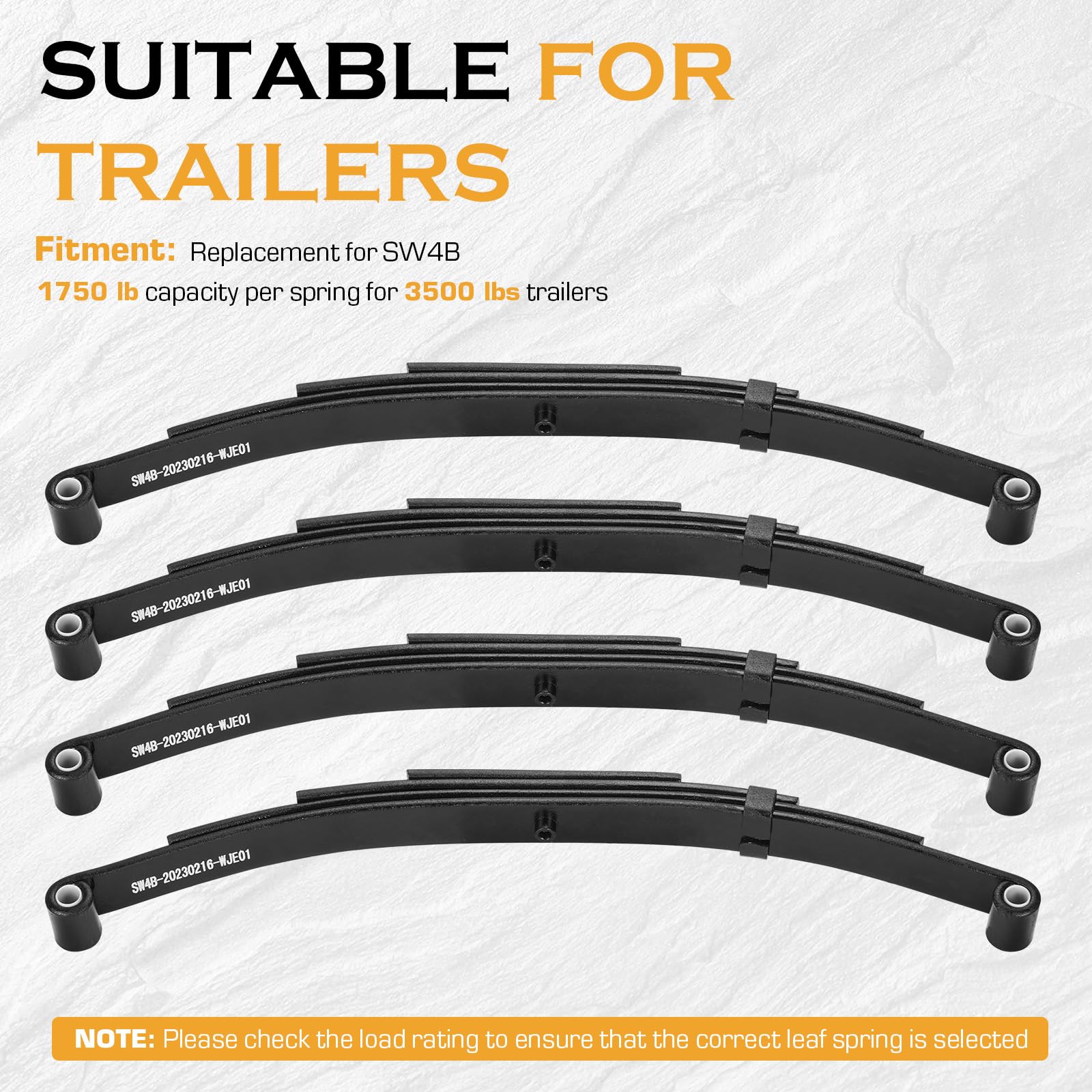 Magorfas shackle bolts and straps secure trailer suspension components