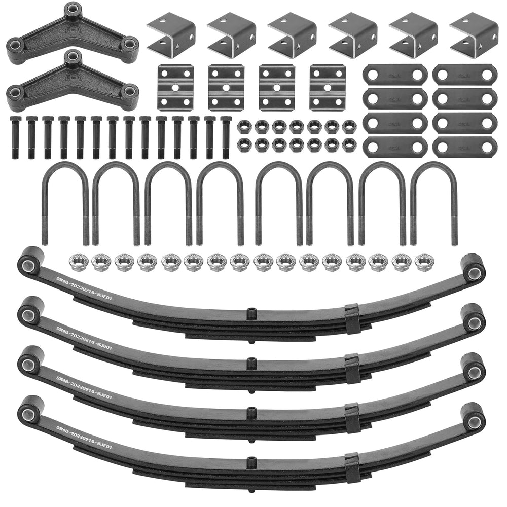 Magorfas tandem 4-leaf trailer spring with eye-to-eye 25-1/4 inches enhances load support