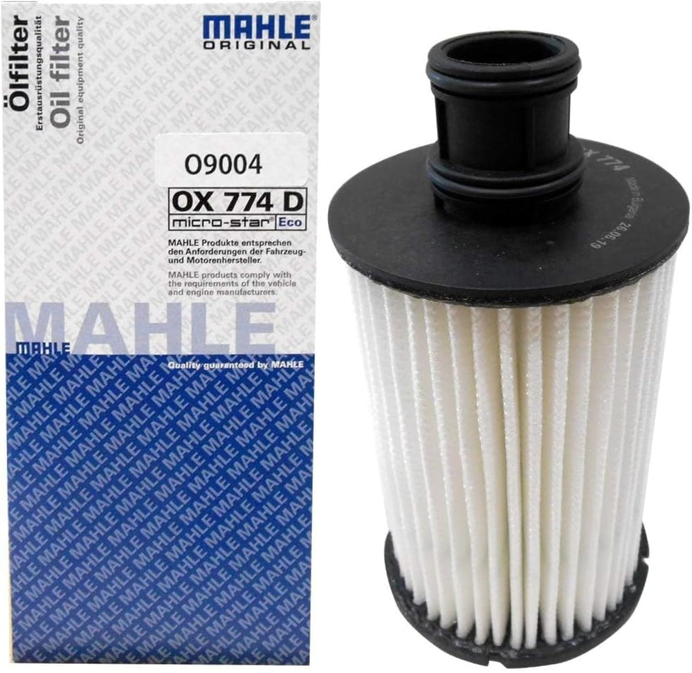 MAHLE OX 774D ECO oil filter media highlighting high dirt-holding capacity