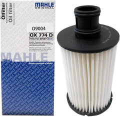 MAHLE OX 774D ECO oil filter media highlighting high dirt-holding capacity