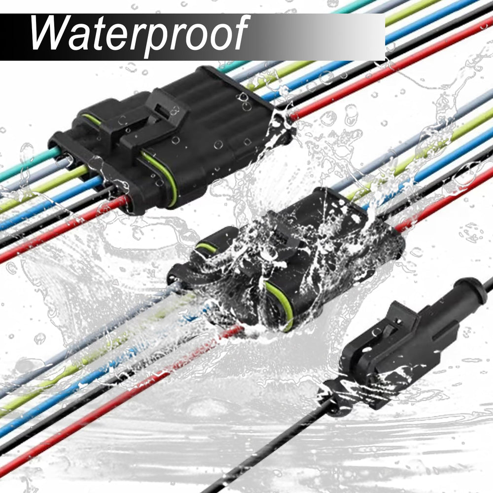 Maierke 6-pin kit with ratcheting crimper for secure terminations.