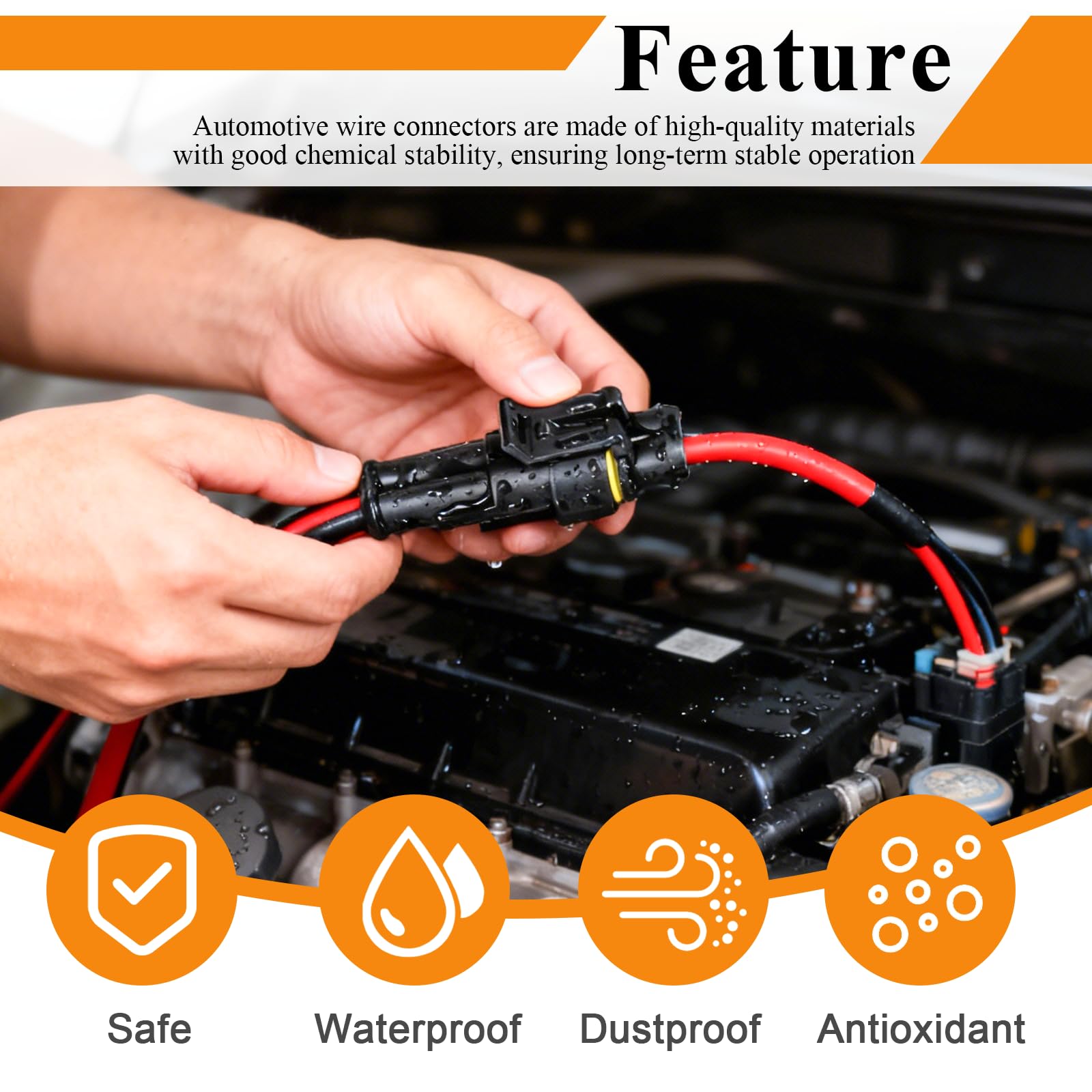 Maierke 4-pin connector demonstrates buckle design for easy insertion and removal.
