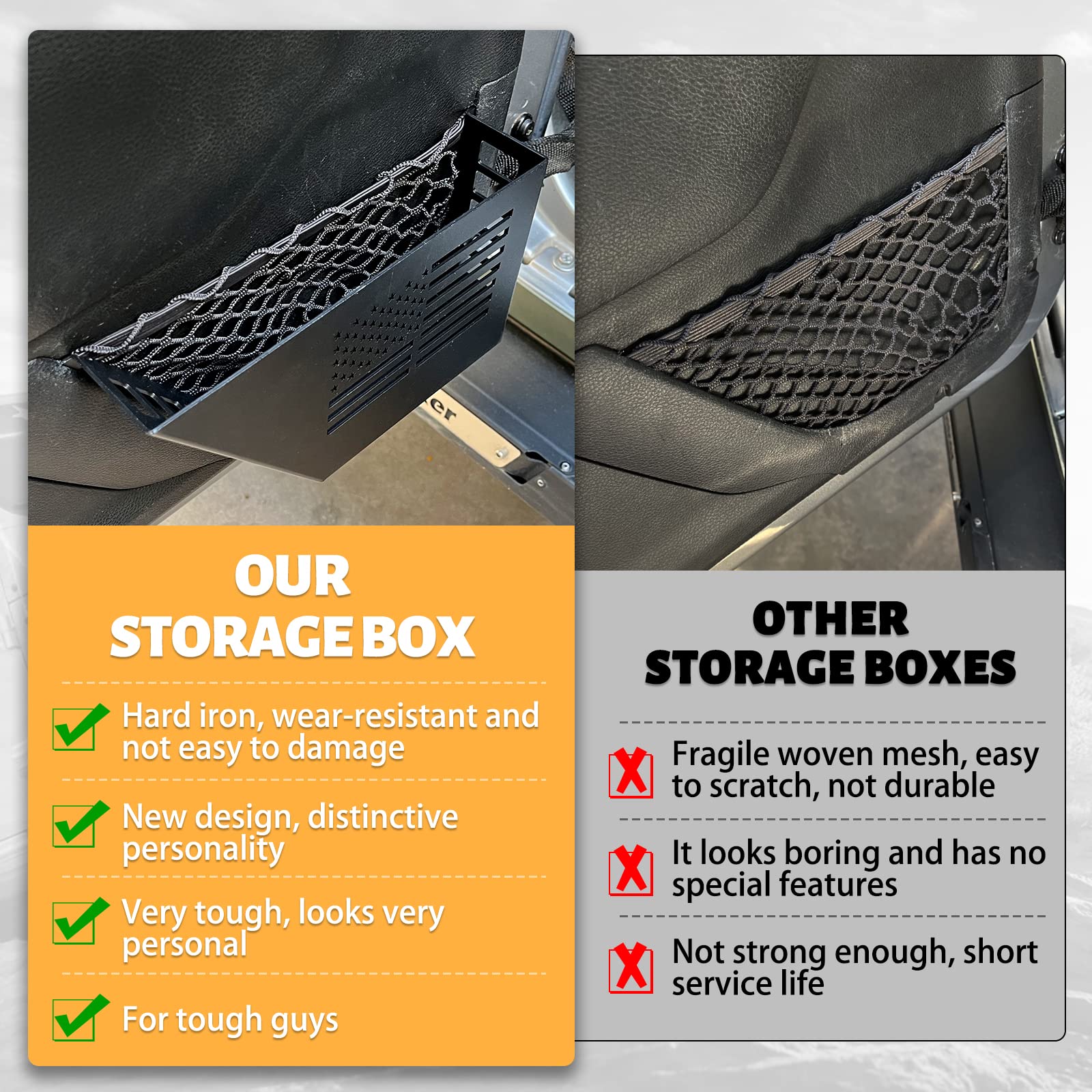 Screw installation ensures sturdy mounting of the MAIKER front door box.