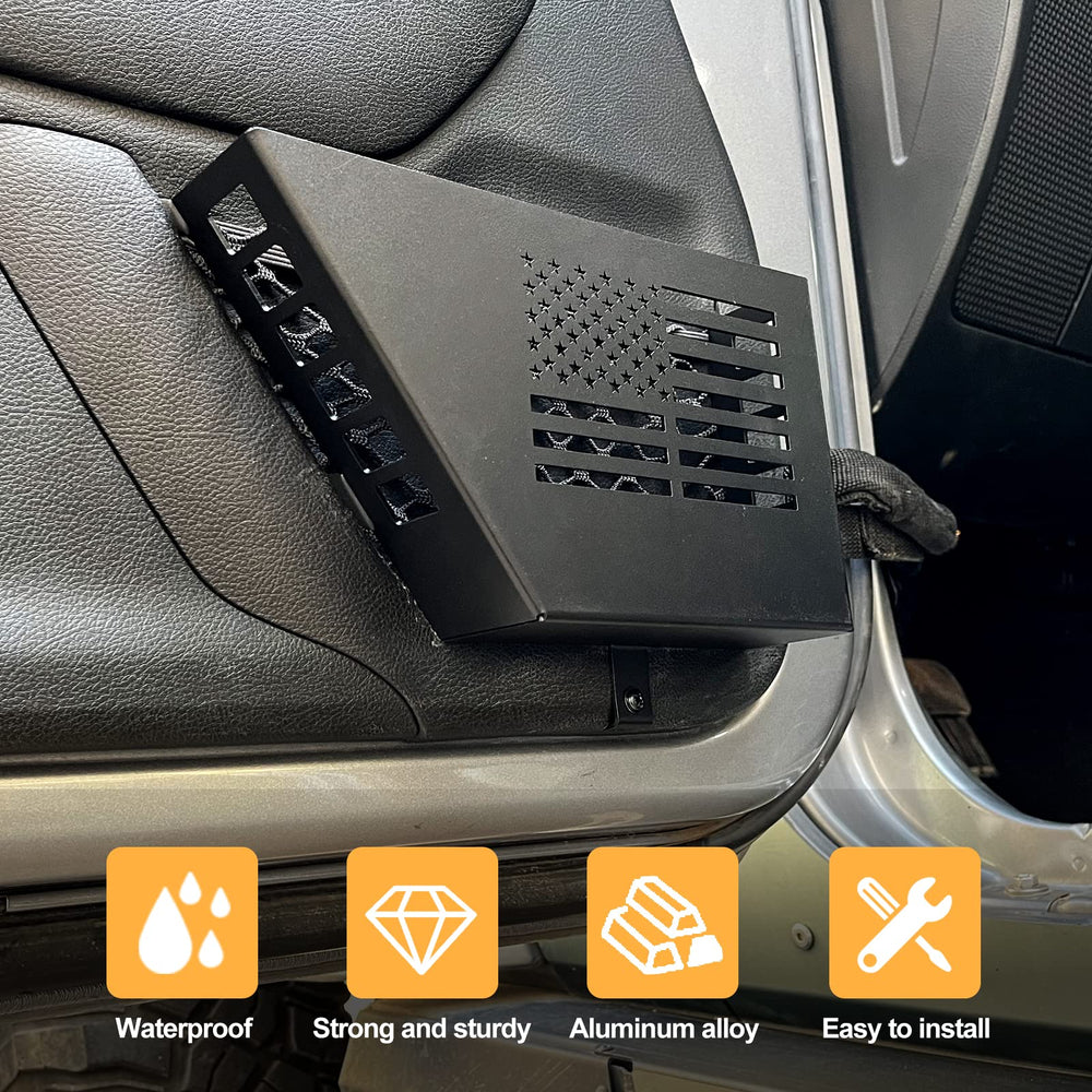 MAIKER steel door storage box offers rugged durability for daily off-road use.