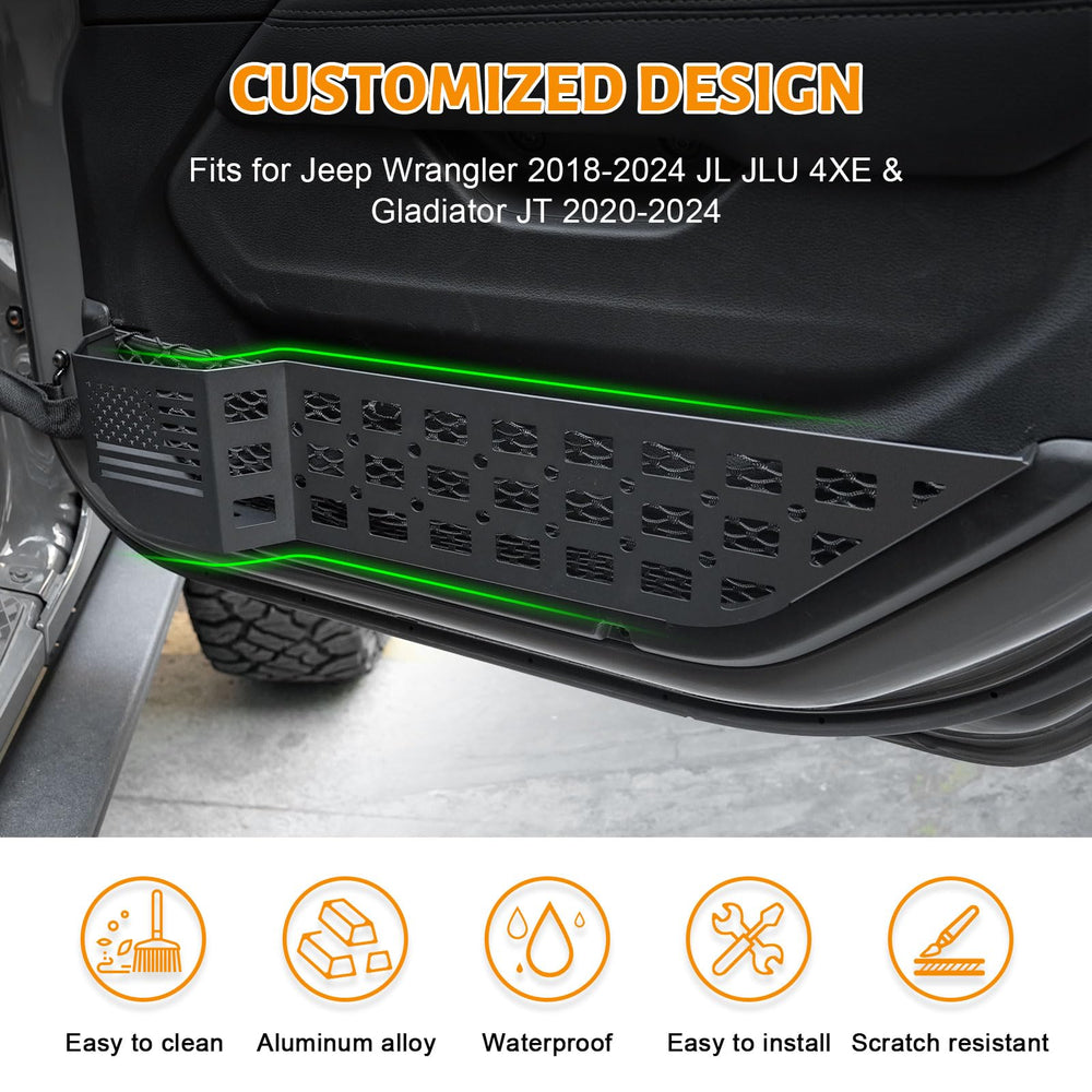 MAIKER installation uses original door net screws for secure mounting.