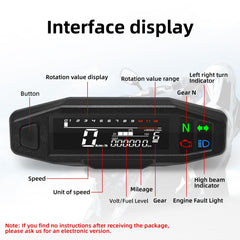 MAIMEIMI tachometer and gear indicator with bright LCD for precise RPM tracking.