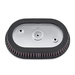 M Maintenanse High-Flo air filter element installed on Milwaukee-Eight 114 for cleaner intake.