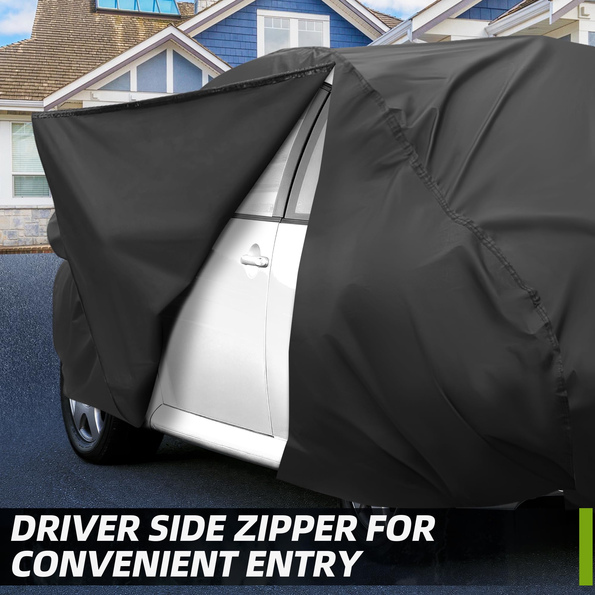 MAITUYU reflective strips and mirror pockets for night visibility and mirror care