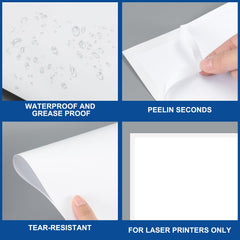 Maitys exterior white window stickers, durable outdoor use on car windows.