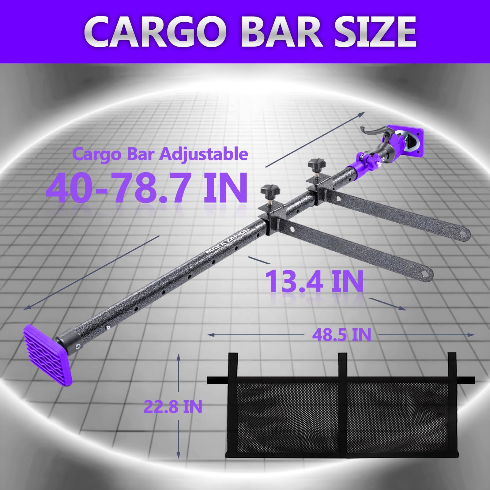 MAKA ZARION cargo net helps organize loose items safely