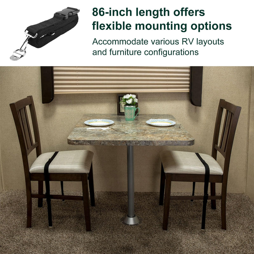 Malae 86-inch strap demonstrates heavy-duty tensile strength for RV setups.