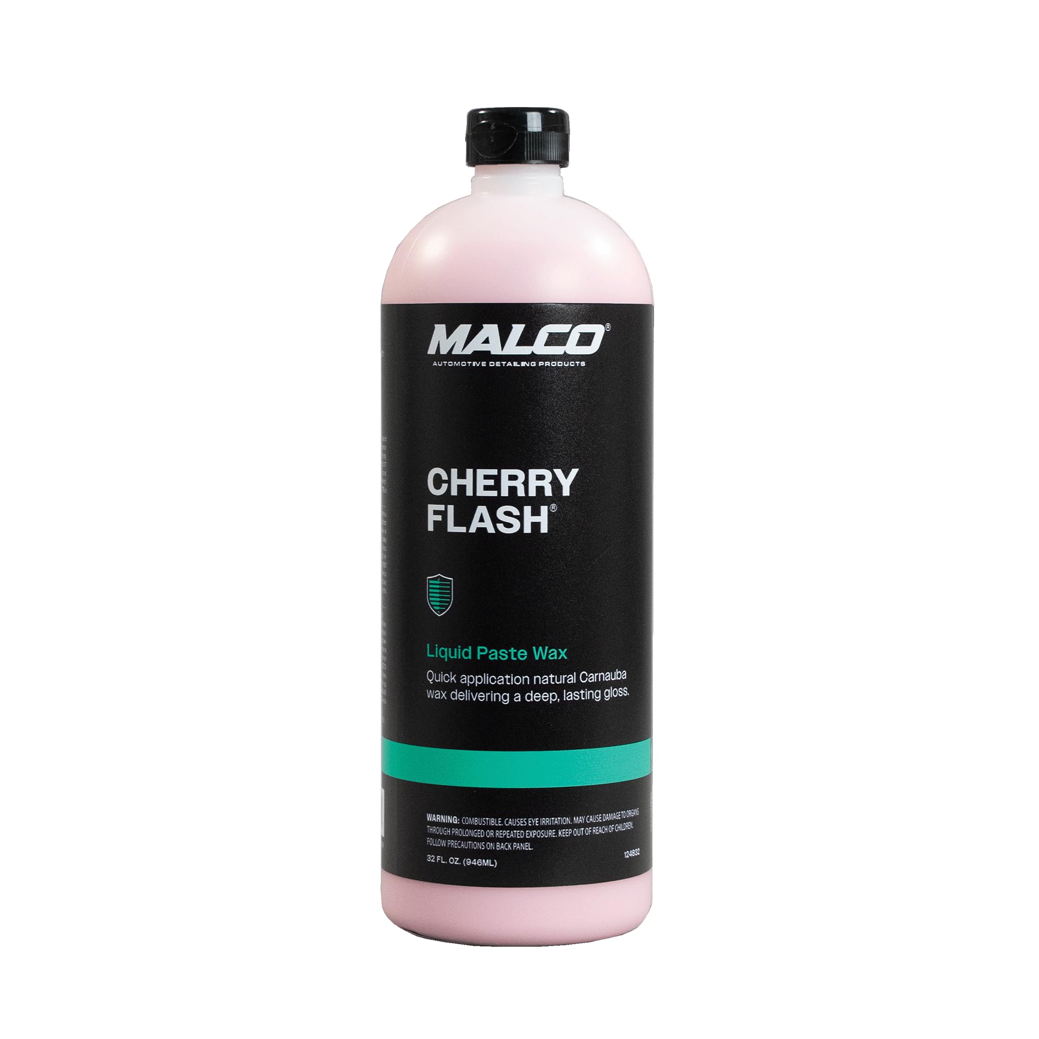 Malco Cherry Flash liquid paste wax bottle ready for car protection and shine
