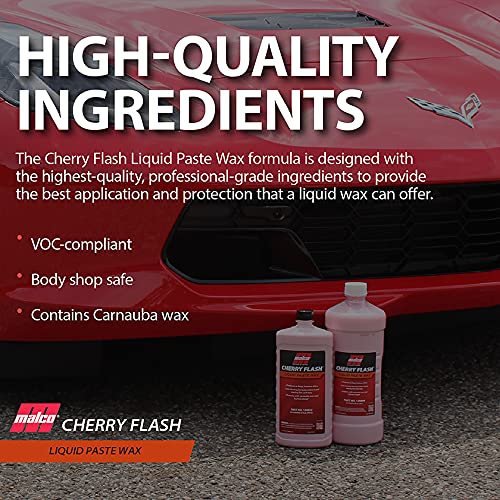 Texture close-up of Cherry Flash liquid paste wax blend