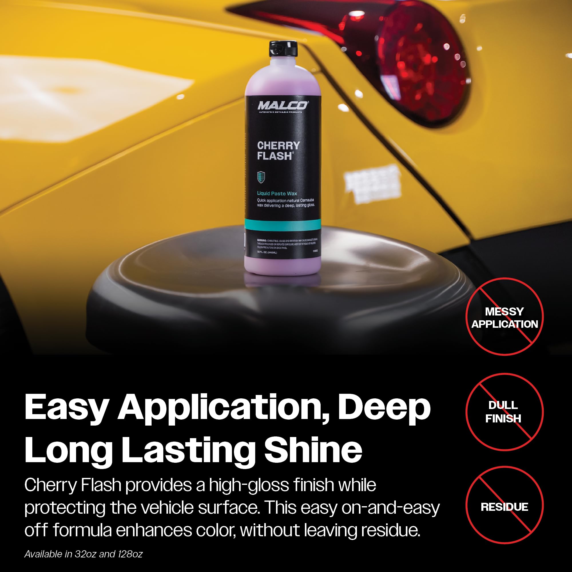Malco Cherry Flash motorcycle luster for a vibrant, protected ride