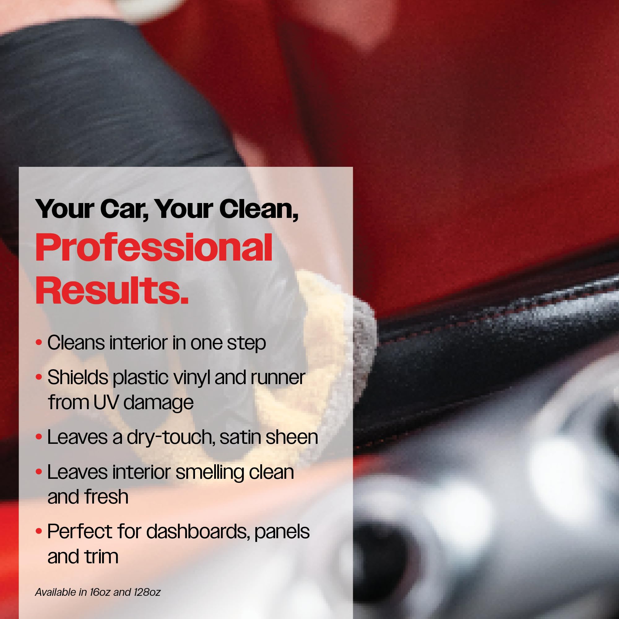 Malco Clean & Shine leather plastic vinyl cleaning in minutes