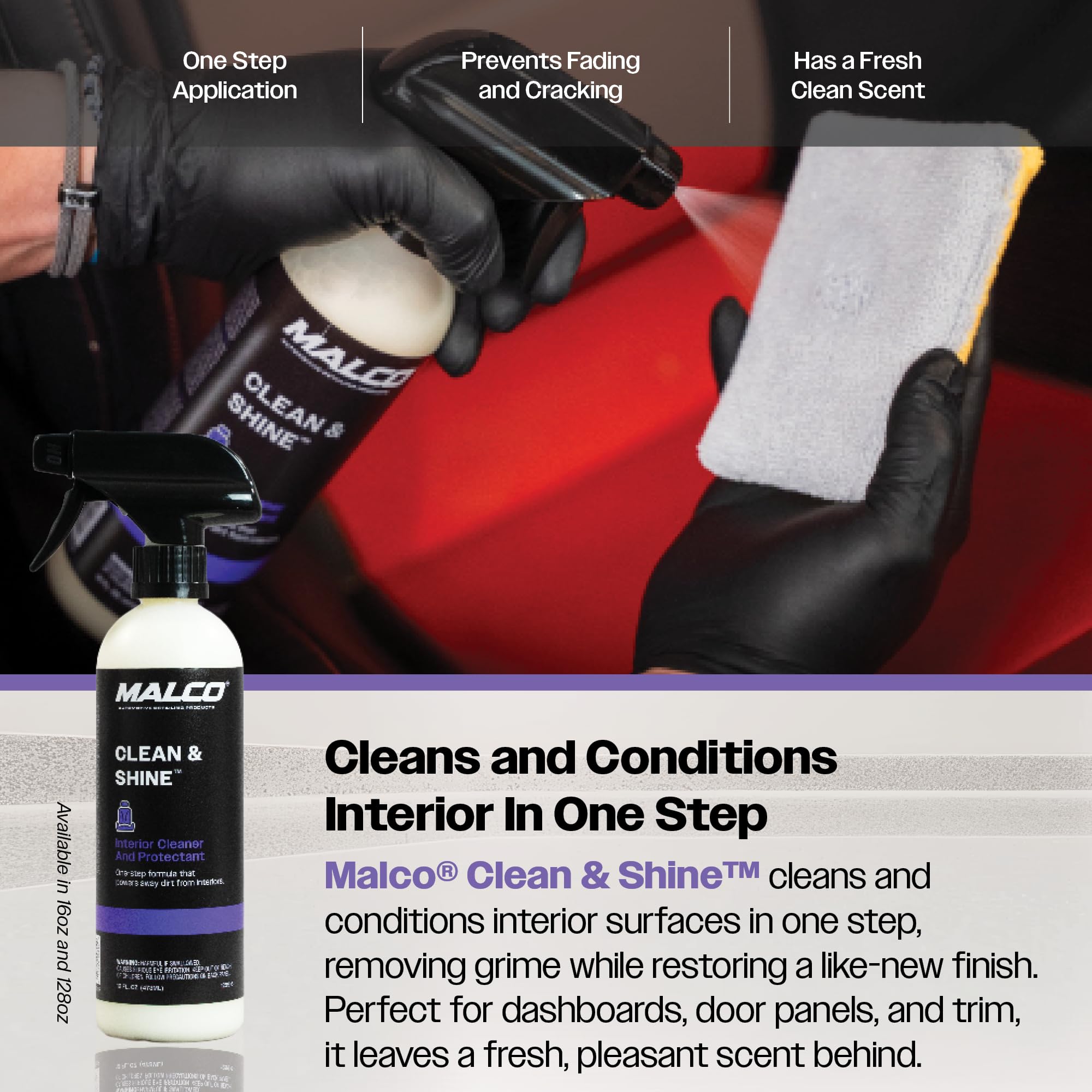Malco Clean & Shine quick 15-minute interior refresh in action