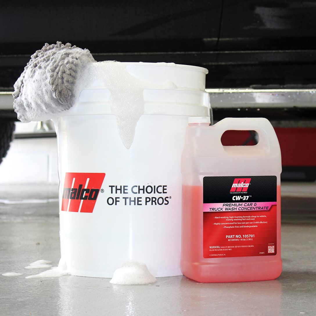 Economical car wash with Malco CW-37 ultra-concentrated formula