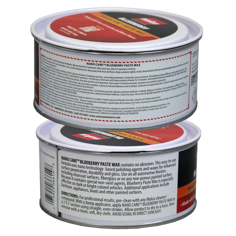 Applying Malco Nano Care Blueberry Paste Wax for a smooth, glossy finish