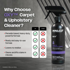 Malco OXY cleaner with brush for tough interior stain removal