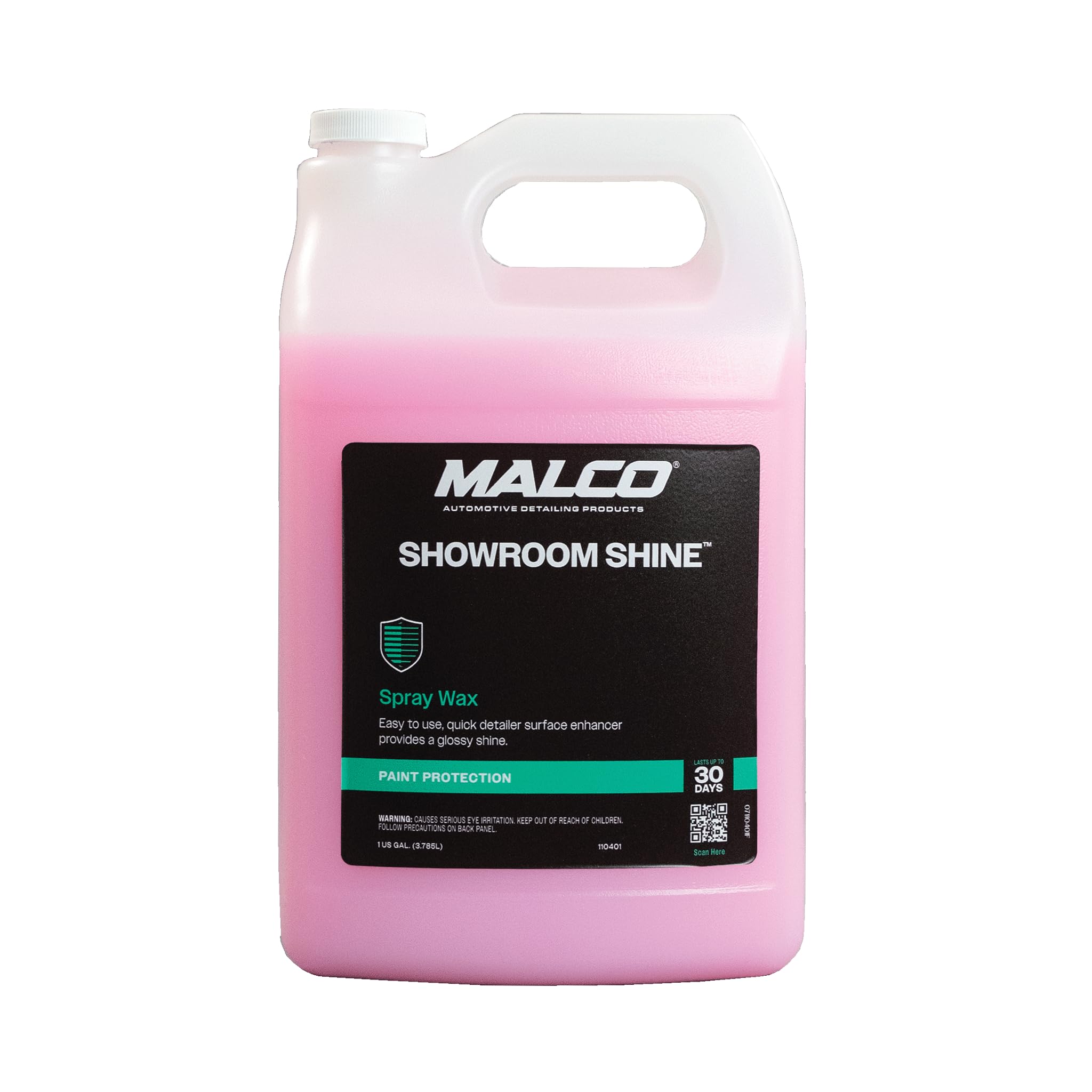 Malco Showroom Shine spray bottle ready for paint detailing and quick results