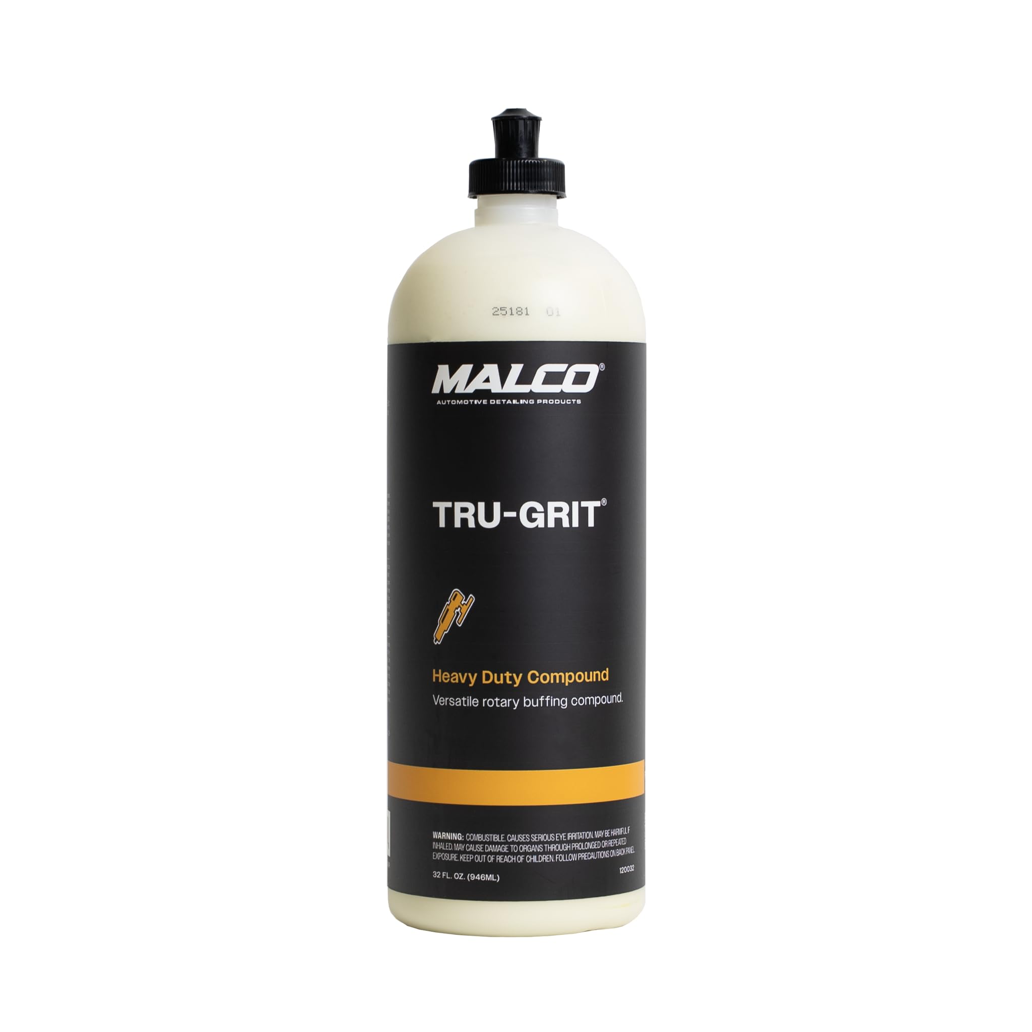 Malco Tru-Grit removes deep scratches and oxidation on automotive finish for improved clarity