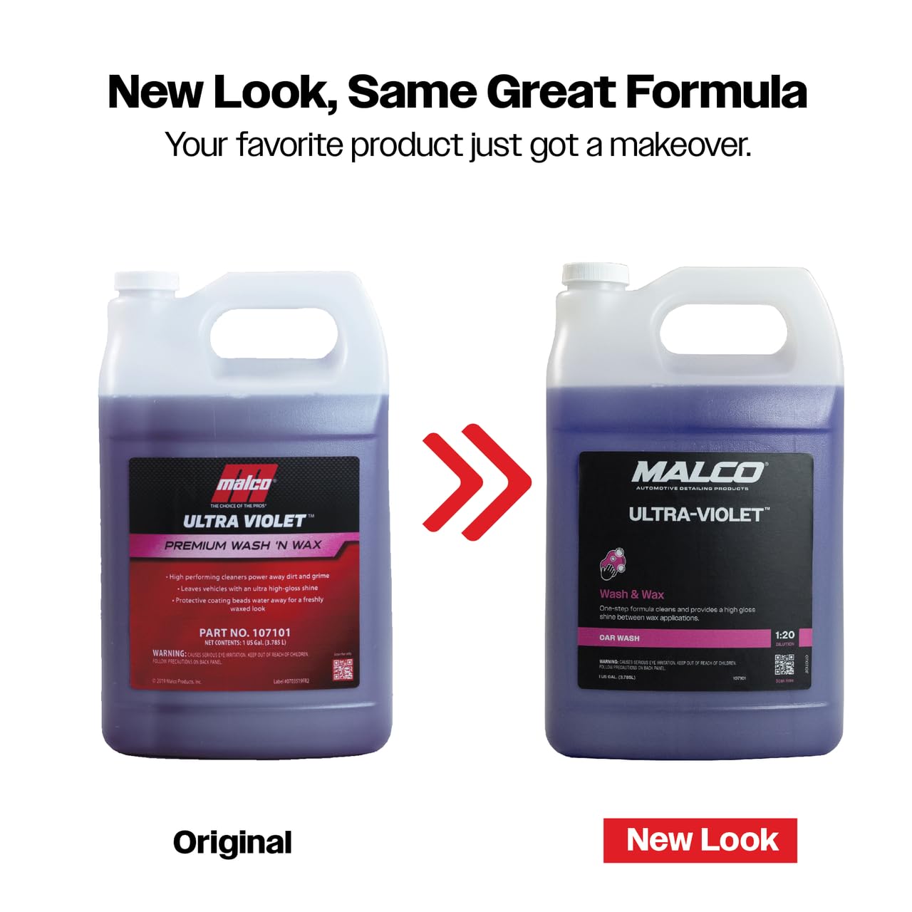 Malco Ultra Violet Wash'n Wax suds deliver thick foam that cleans without streaks.