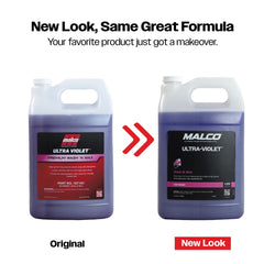Malco Ultra Violet Wash'n Wax suds deliver thick foam that cleans without streaks.