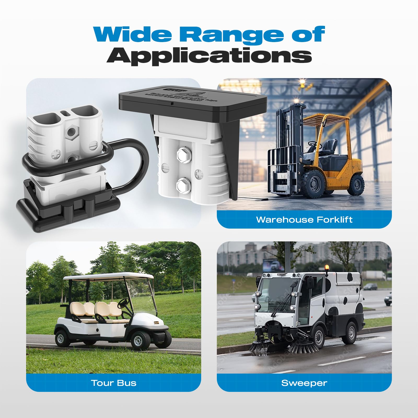 Malictele Anderson 120A gray connector durable materials convey longevity.