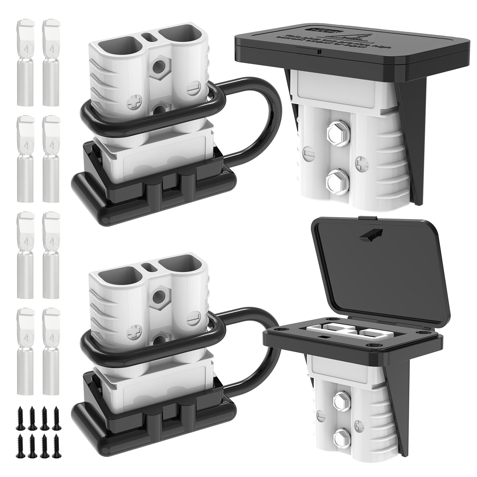 Malictele Anderson 120A gray connector side view highlighting rugged outdoor durability.