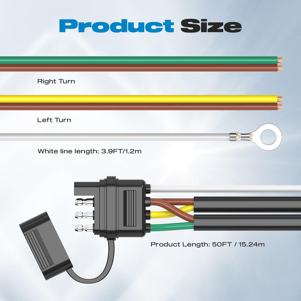 Malictele Y-shape harness enabling quick left-right taillight wiring.