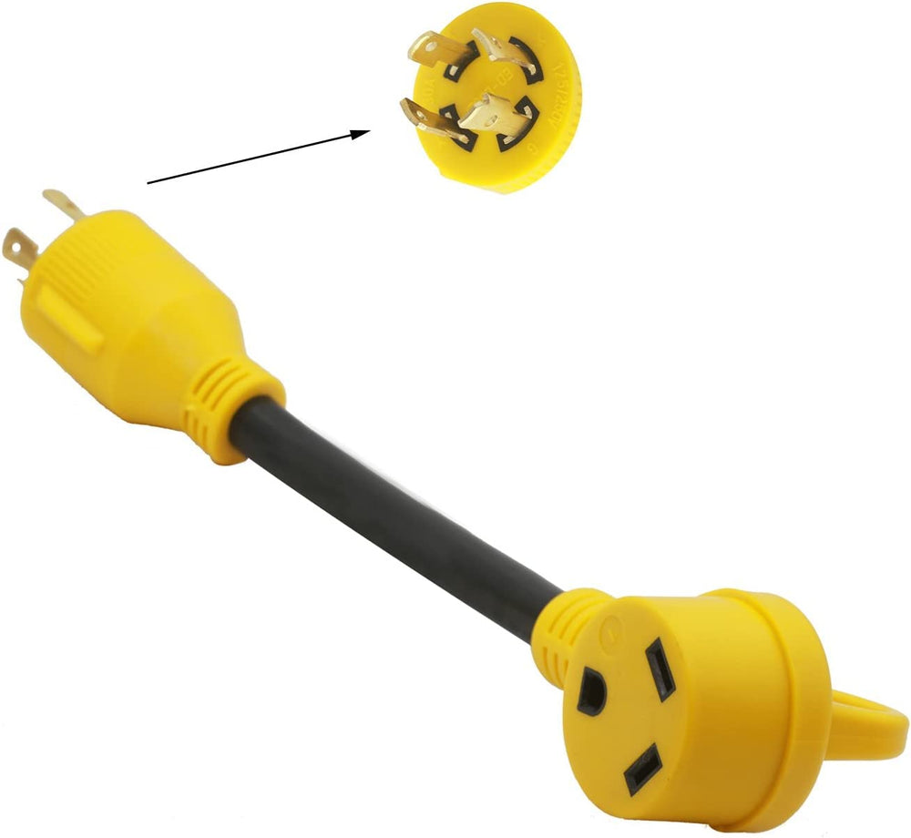 Malxs compact 12-inch cord saves space in RV storage.