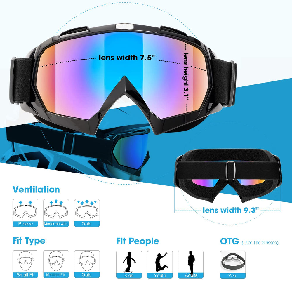 Lightweight MAMBAOUT goggles with a flexible frame for long rides
