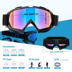 Lightweight MAMBAOUT goggles with a flexible frame for long rides
