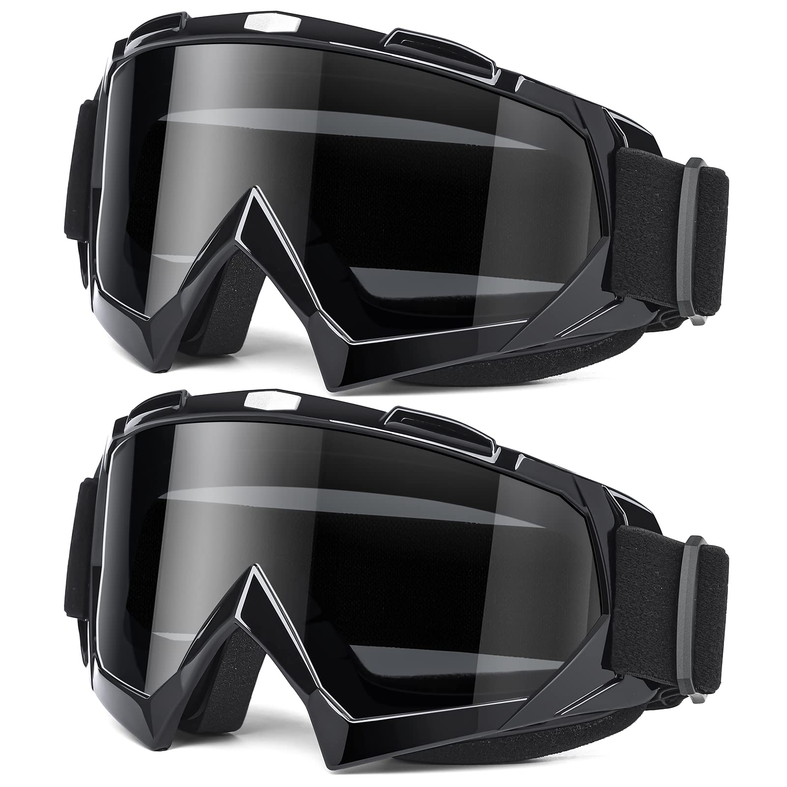MAMBAOUT dirt bike goggles with wide vision for clear off-road riding