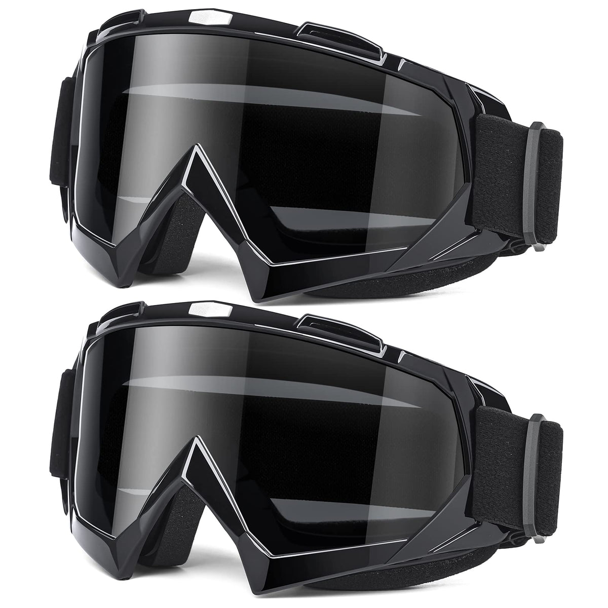 MAMBAOUT dirt bike goggles with wide vision for clear off-road riding