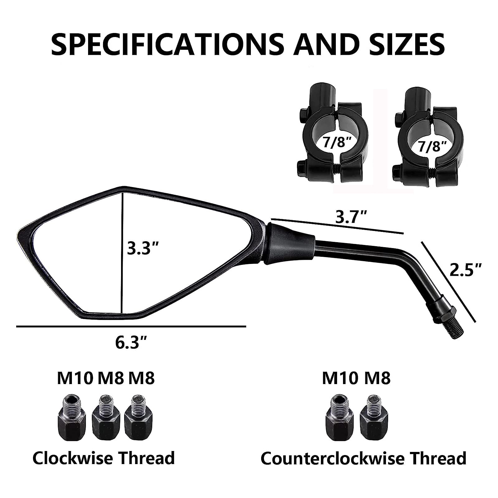 Mamiko adapter 10mm-to-8mm mount enables cross-brand compatibility.