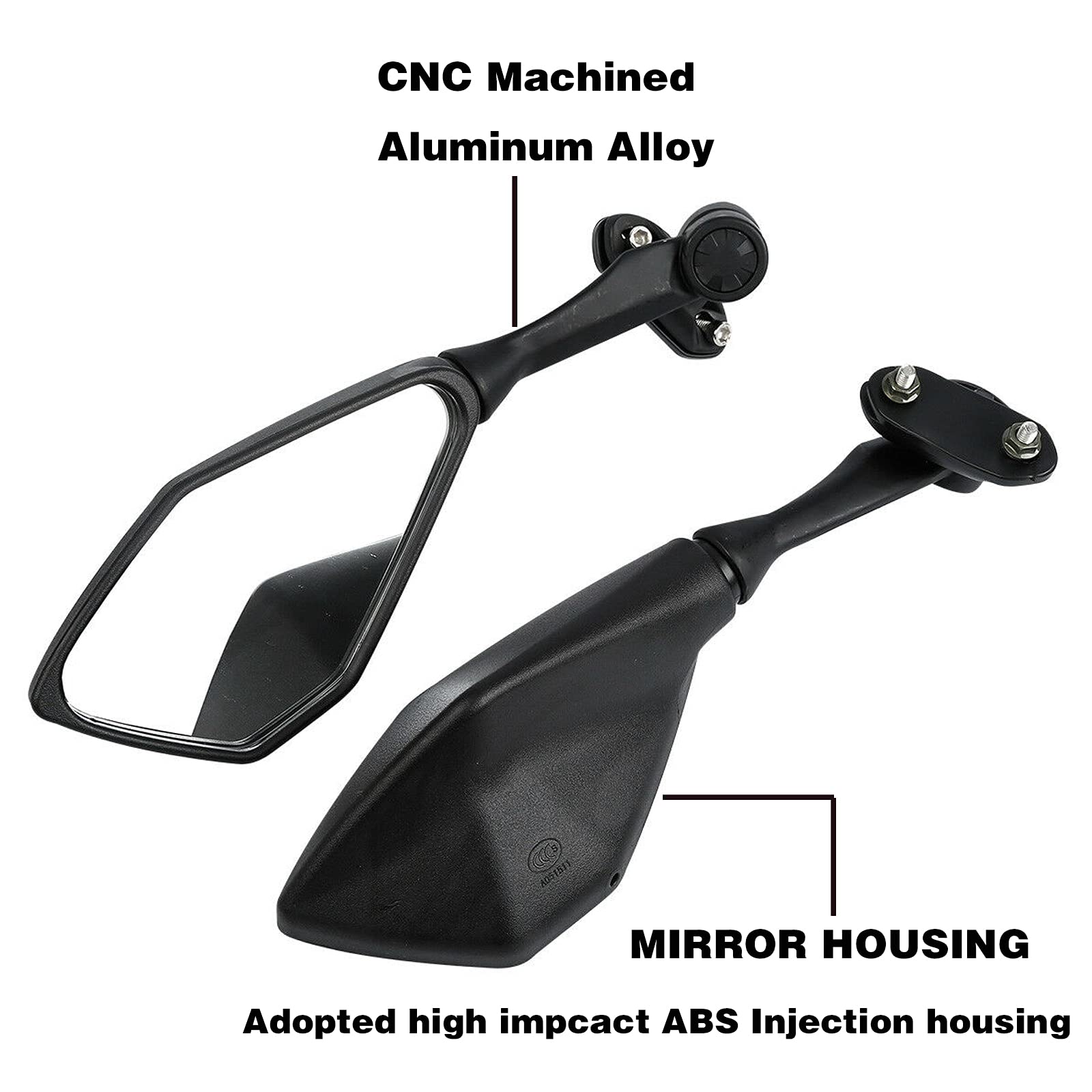 Mamiko rear view mirror left for CBR1000RR maintains stability at high speeds
