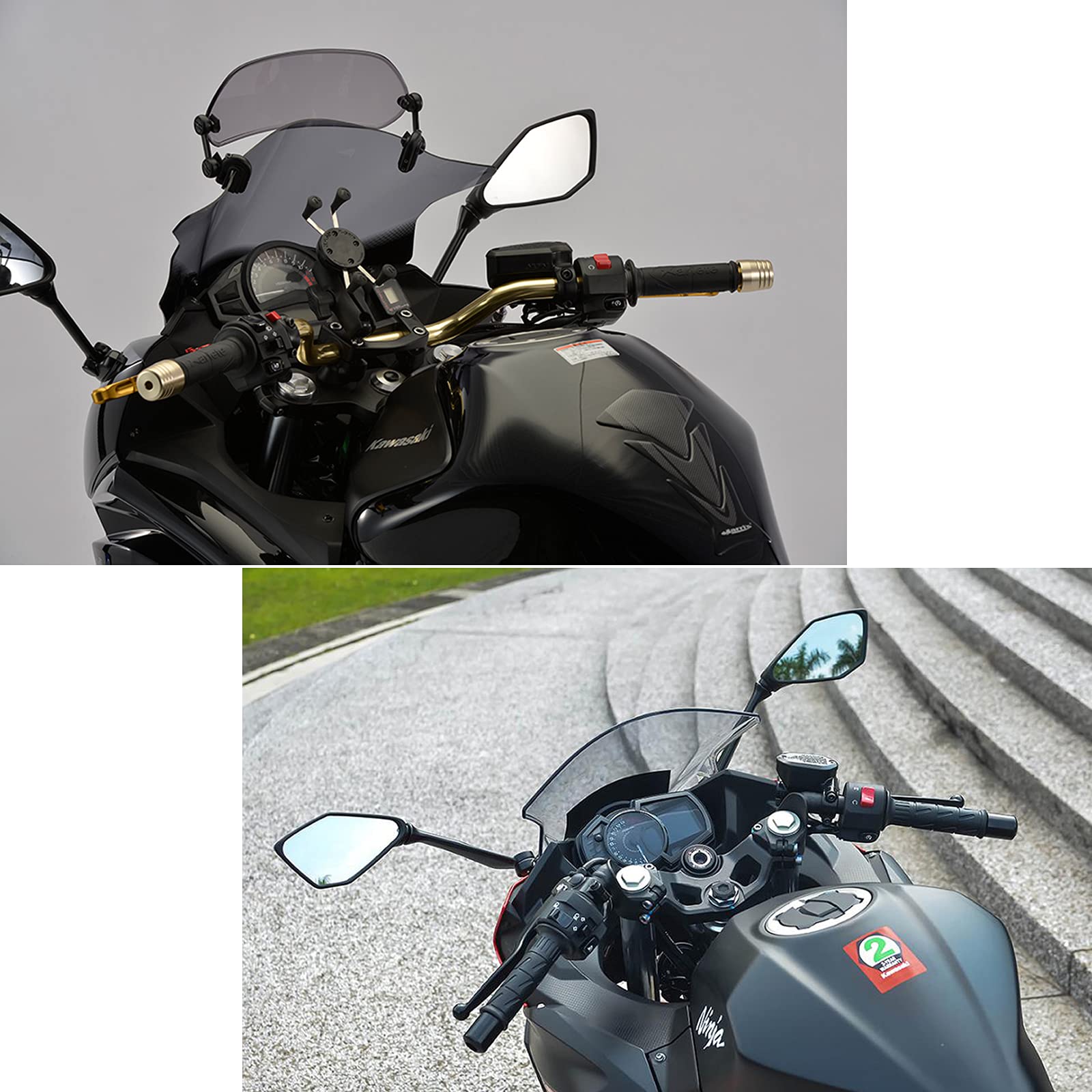 Mamiko rear view mirror right for CBR1000RR ensures consistent visibility