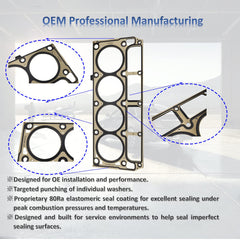 MANATEE MLS head gasket 12573949 offers precise fit for 2002-2017 GM engines