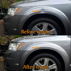 Manelord dent puller in use on car door for safe minor dent erasure